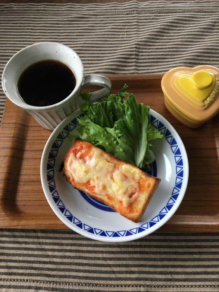 朝食  明太チーズトースト|まいぱんさん