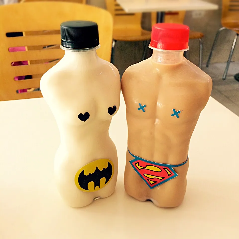 #milktea #feelingtea #hanoi #superman #batman #sweetcouple|Ljnk Minさん