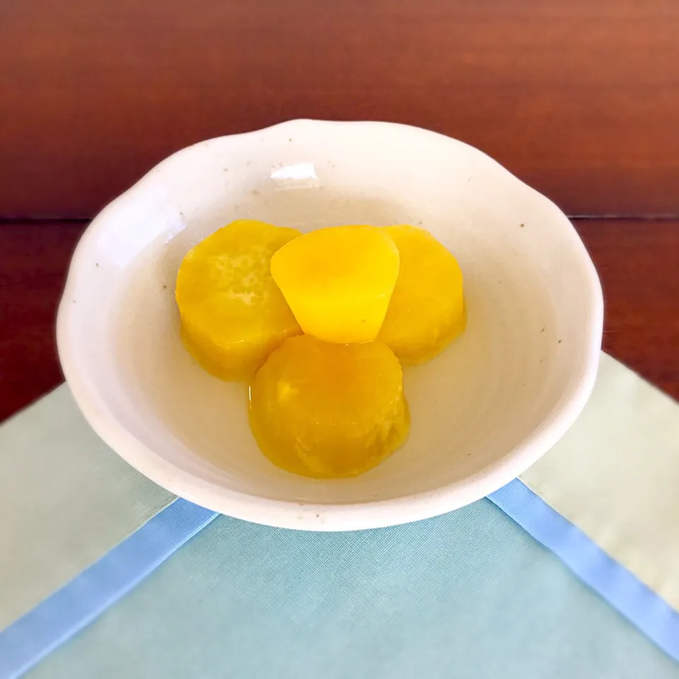 さつまいも🍠のレモン煮|🍳となりのキャナ子さん