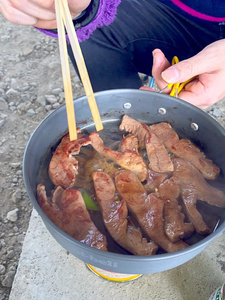 秋晴れ！ワンバーナークッキング|らんさん