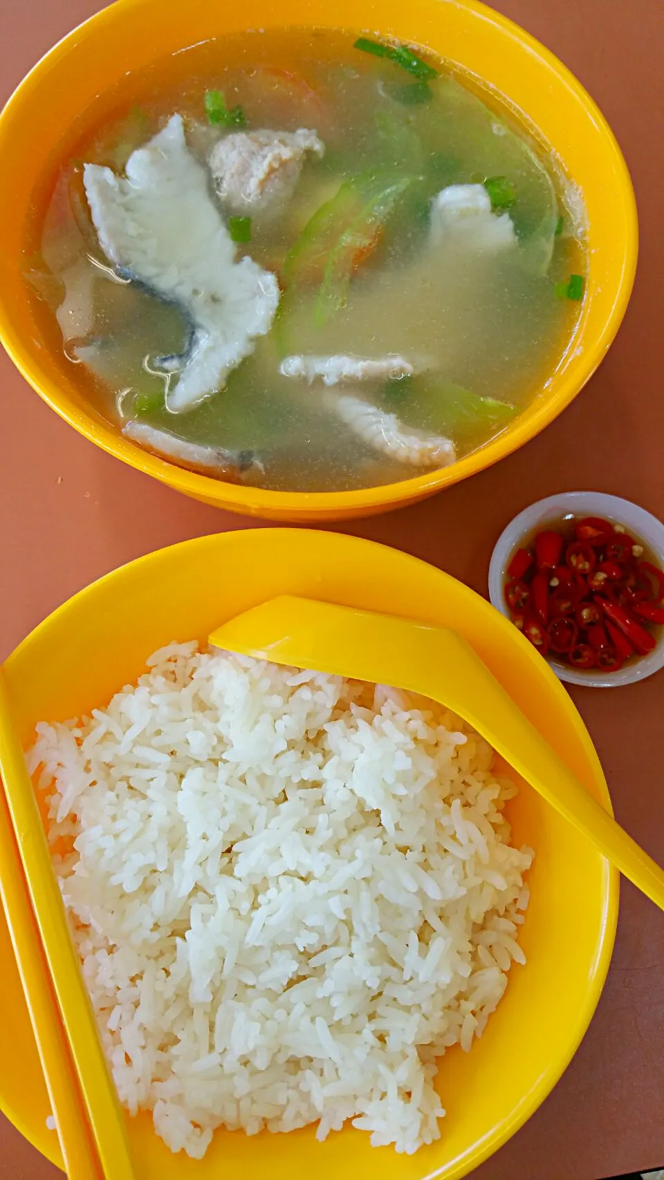 Light lunch ~ Fish slices soup with bittergourd thin slices and meat balls 😍👄👅👅💋|🌷lynnlicious🌷さん