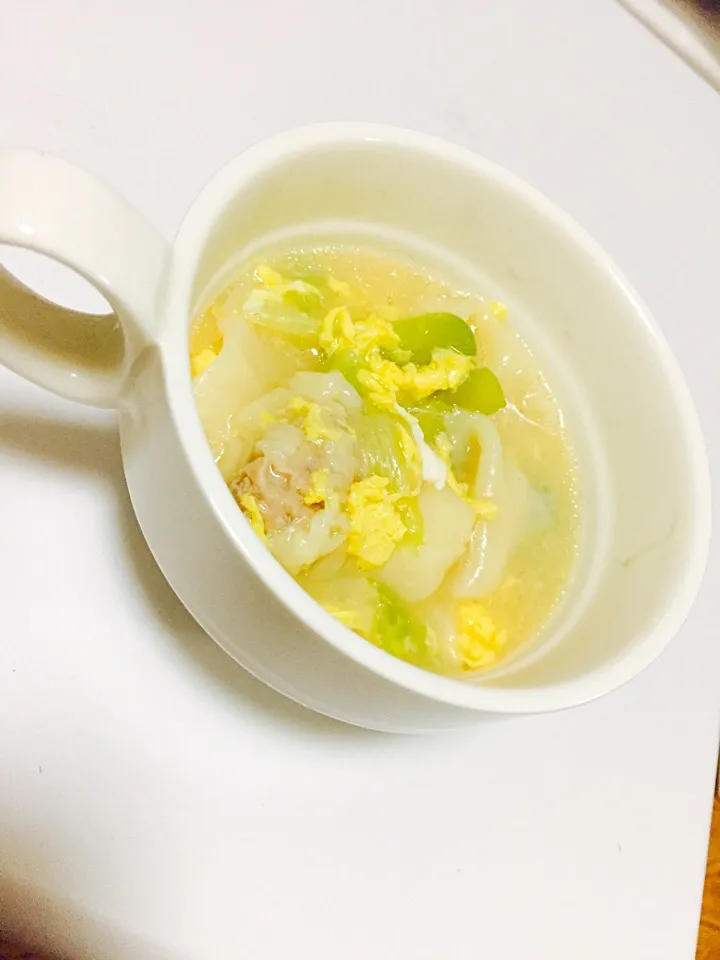 Snapdishの料理写真:ワンタンスープ🍴💓|えりさん