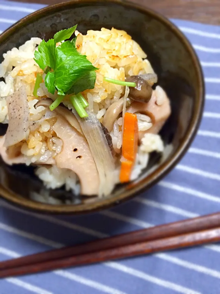 けんちん汁からのー…炊き込みご飯♪|るん♪さん