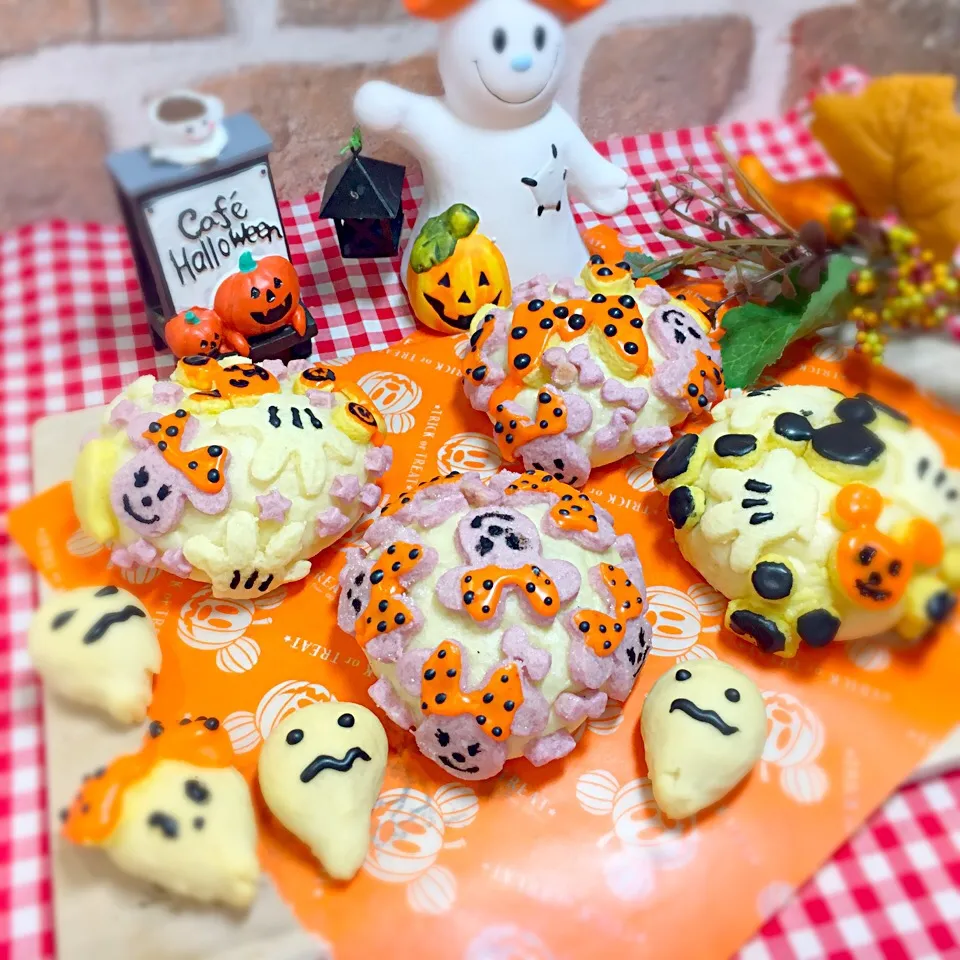 Snapdishの料理写真:ハロウィンミッキー🎃メロンパン|せいこさん