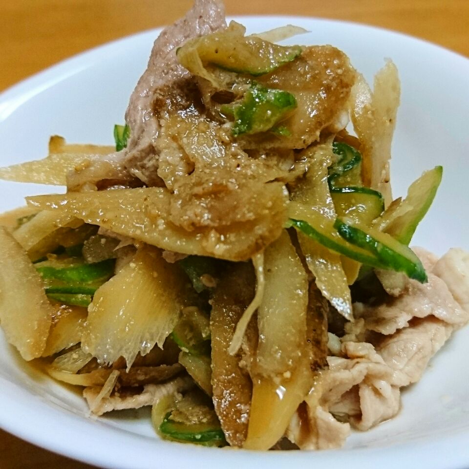 ごぼう冷しゃぶサラダ