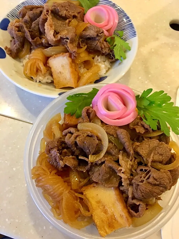 花蒲鉾で牛丼弁当|大久保 掬恵さん