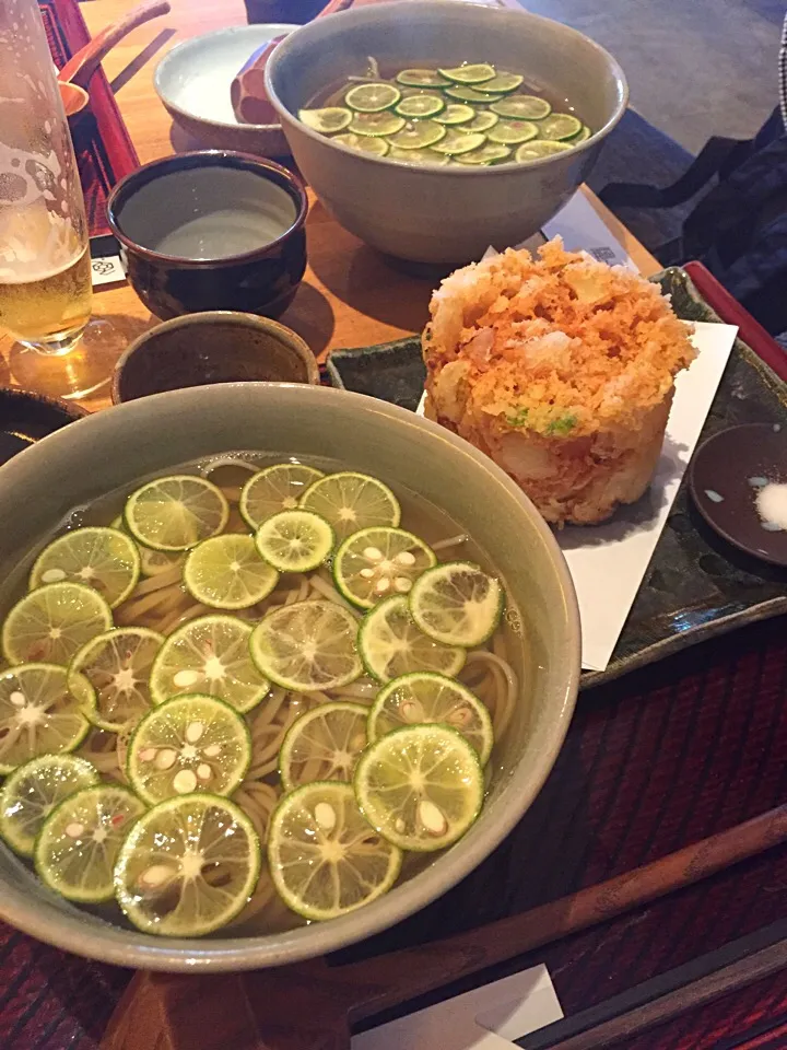 Snapdishの料理写真:すだち蕎麦|よちまるさん