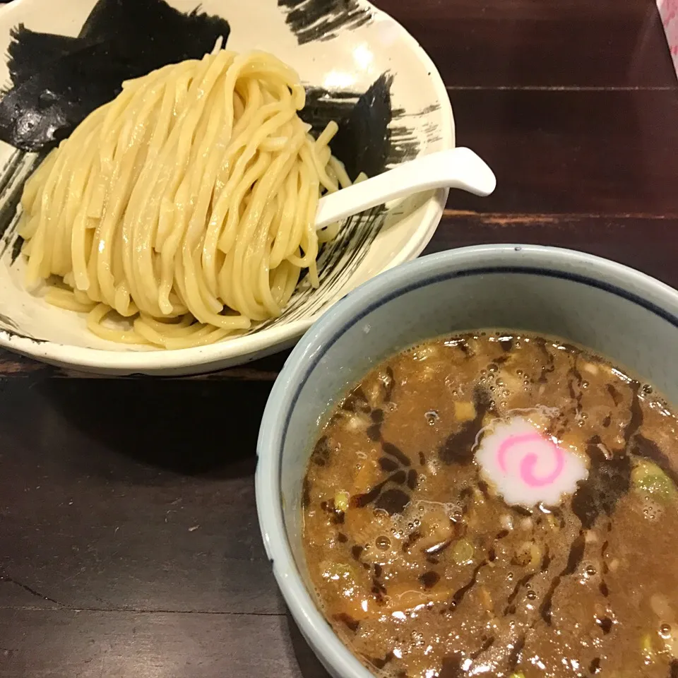 濃厚つけ麺@朧月(目黒)|塩豚骨さん