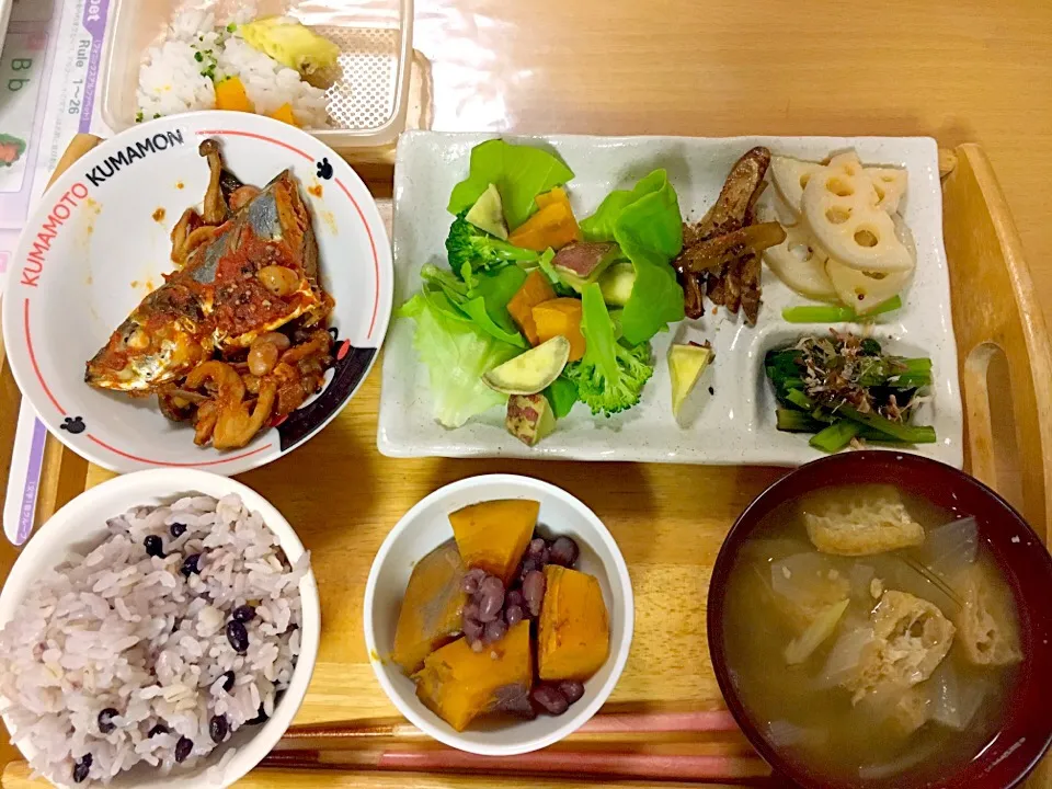 まごわやさしい晩ご飯🐟&離乳食👶|かわちさん