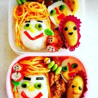 Snapdishの料理写真:ガチャガチャ弁当|ゆーきママさん