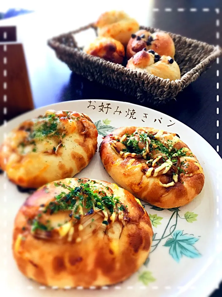 卵多め🌸甘酒酵母でお好み焼きパン|はやちんさん