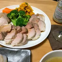 Snapdishの料理写真:湯煎でローストポーク|あおママさん