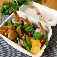 Snapdishの料理写真:天むす弁当