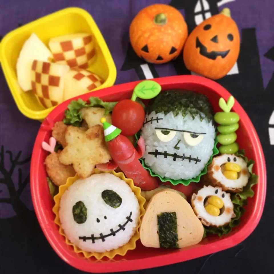 10/22 ハロウィンde小学校オープンスクール弁当🎃次男坊ver.|うっちーさん