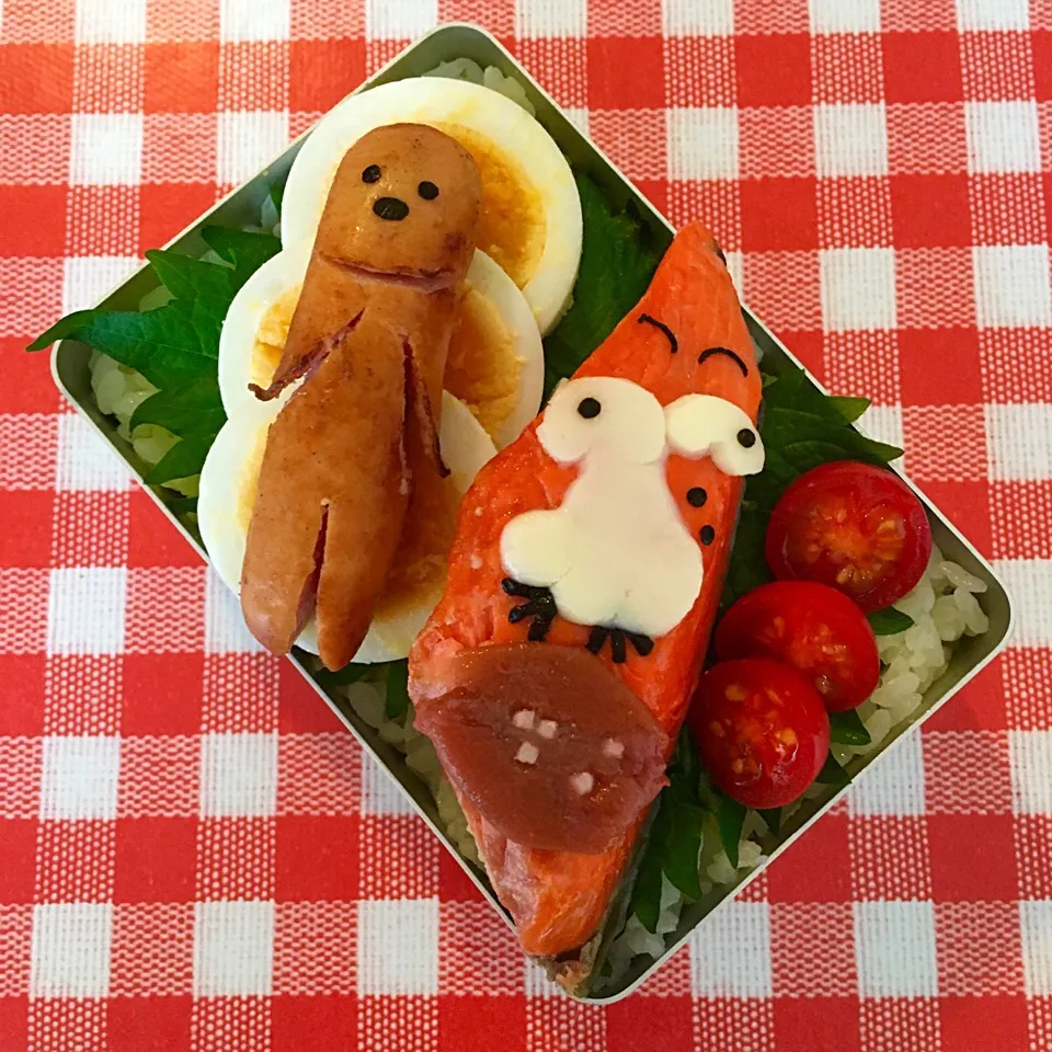 シャケ男その後弁当🍱|＊ゆみしぼり＊さん