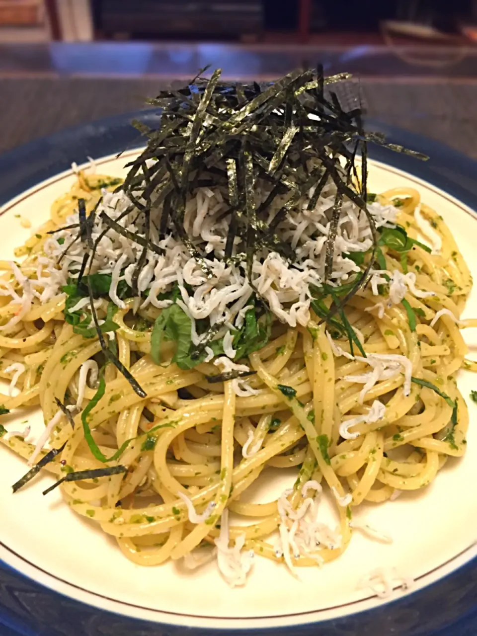 Snapdishの料理写真:シラスと生のりのパスタ🍴|Takaki Sasakiさん