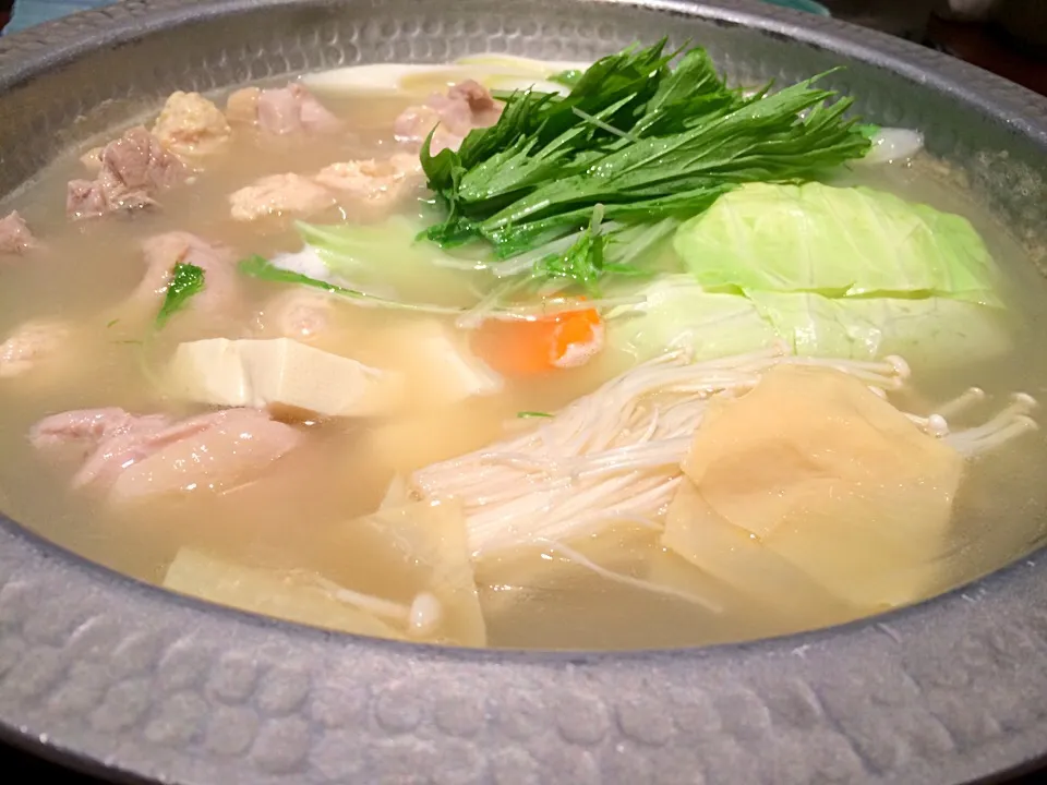 ต้มยำไก่ Chicken hot pot 水炊き@ที่ญี่ปุ่น ร้าน Hakata Hanamidori 博多華味鳥 銀座|akiさん