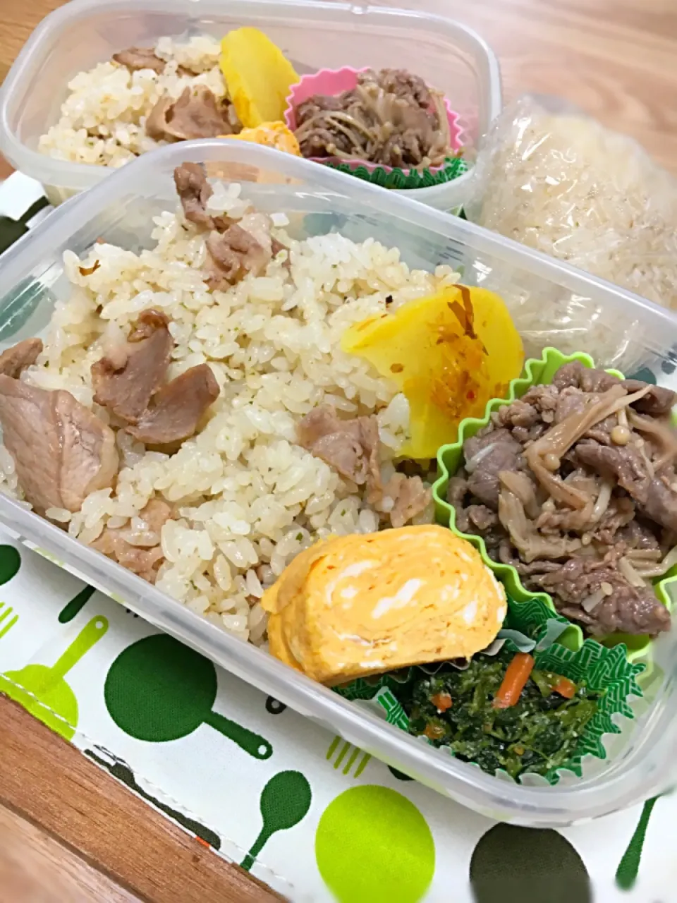 豚肉の混ぜご飯(おかか味)弁当|大塚 友子さん