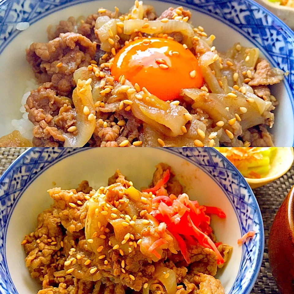 ダシダ使用 吉野家の牛丼の味再現にチャレンジ✊まぁまぁ近かった😋|らいとさん