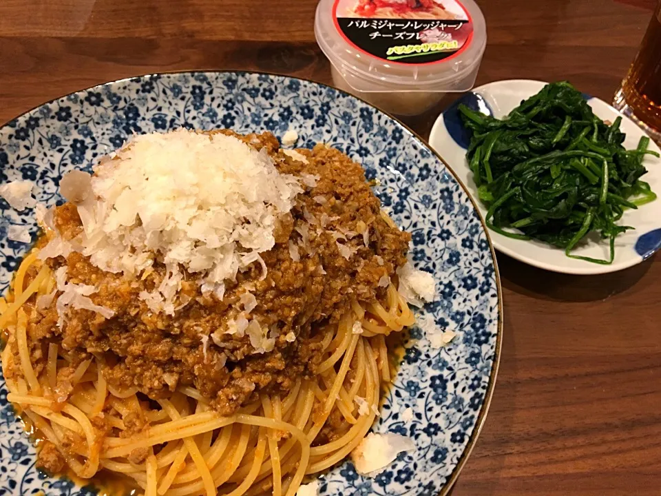 Snapdishの料理写真:ミートソースパスタ|おぱさん