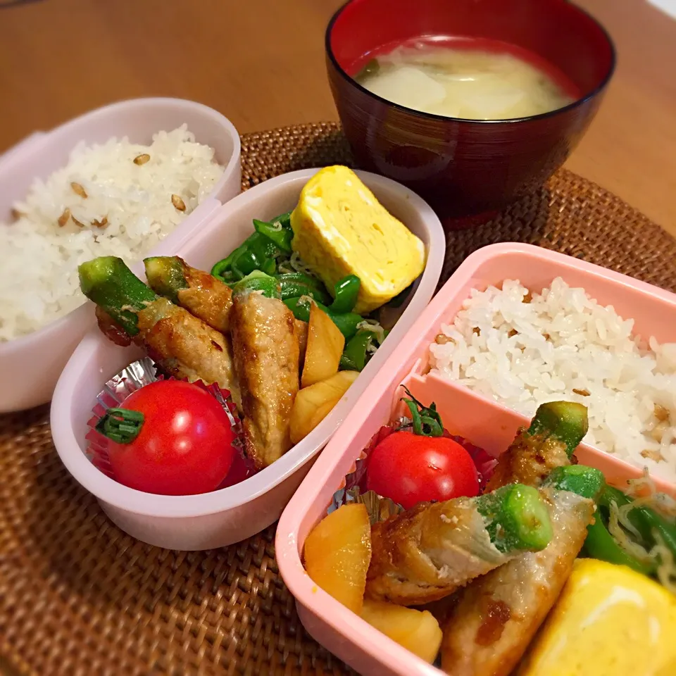 娘が作ってくれたお弁当。簡単で彩りよく。|ジャスミンリリーさん