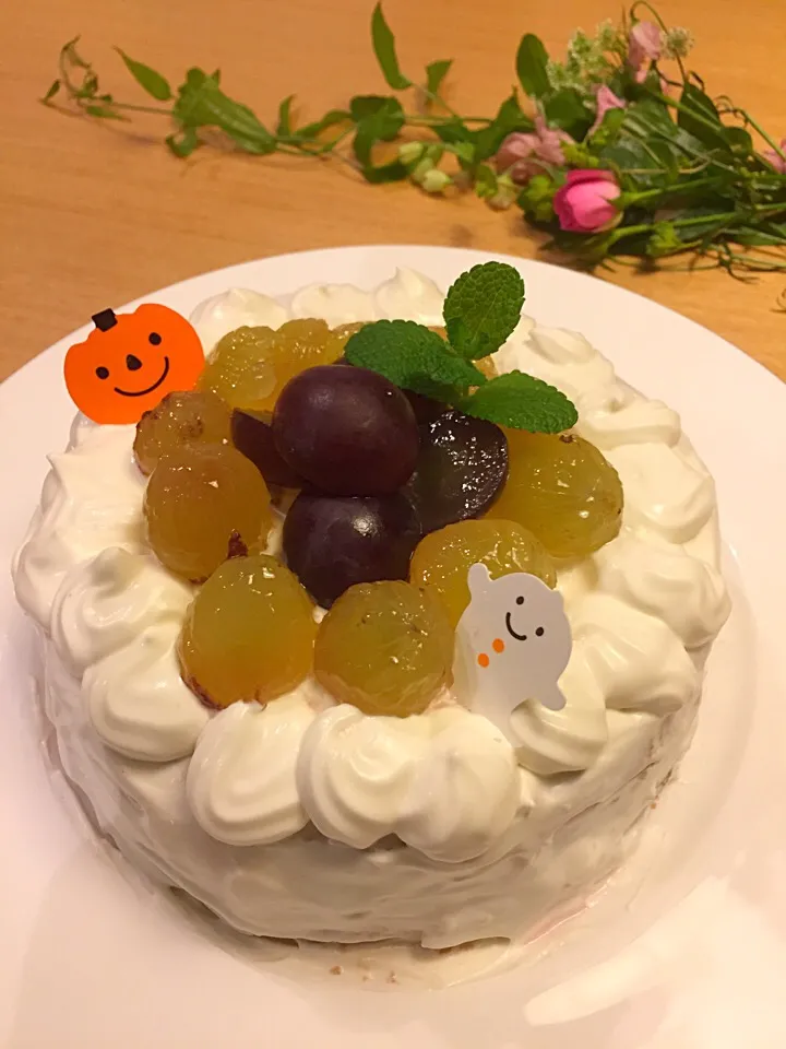 Snapdishの料理写真:ぶどうのショートケーキ|Mskさん