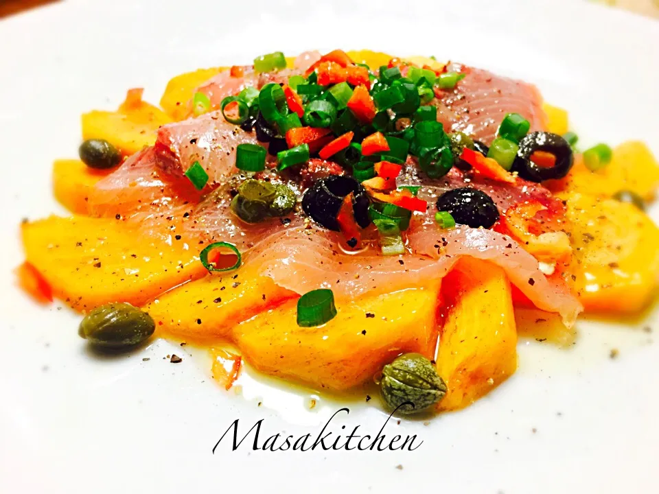 Carpaccio de yellowtail&persimmon|Masakiさん