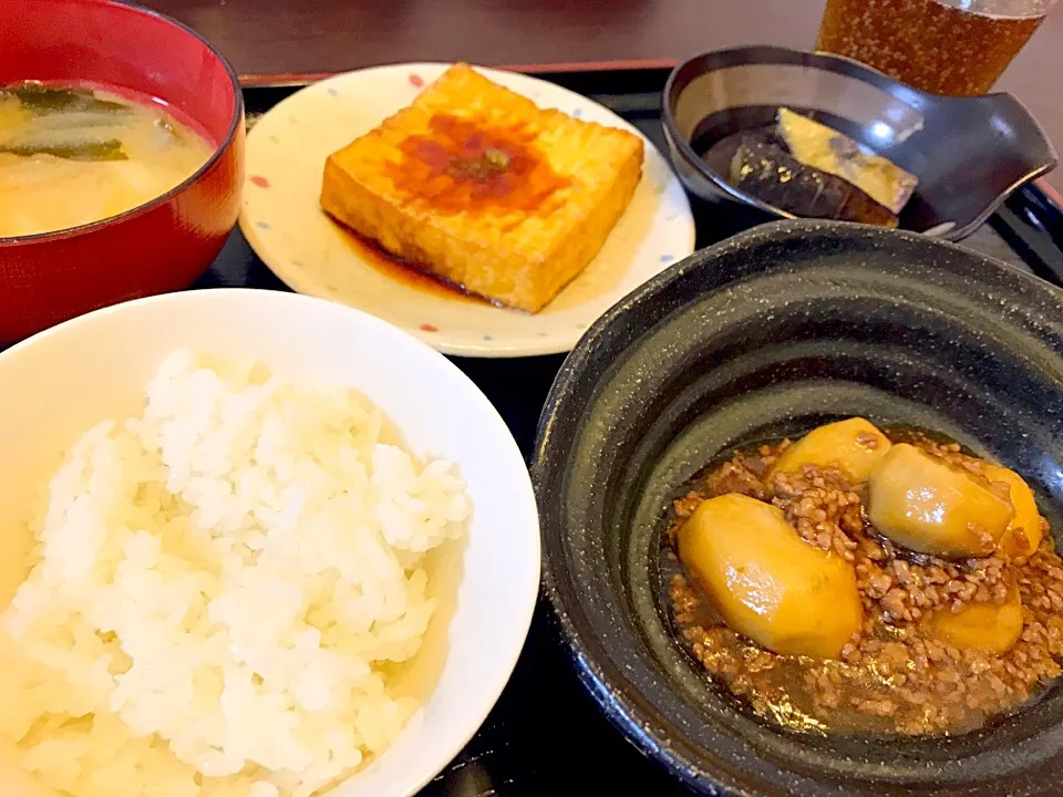 Snapdishの料理写真:里芋の挽肉あんかけ|yuriさん