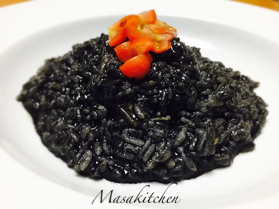 Snapdishの料理写真:Squid ink risotto|Masakiさん