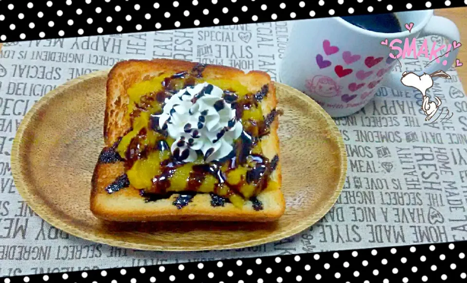 🎃カボチャ餡チョコ生クリーム🍞|ひとみんΨ(*´∀｀)Ψさん