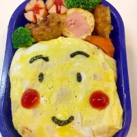 Snapdishの料理写真:今日の園児弁当〜ニコニコオムライス弁当❤️|Yumi Mさん