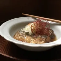 揚げ秋刀魚のおろし煮