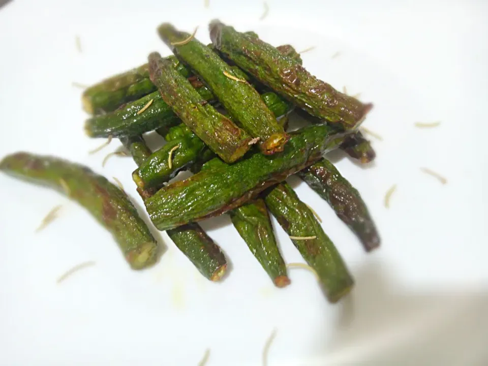 Snapdishの料理写真:Roasted Okra|Tony J-Kayさん