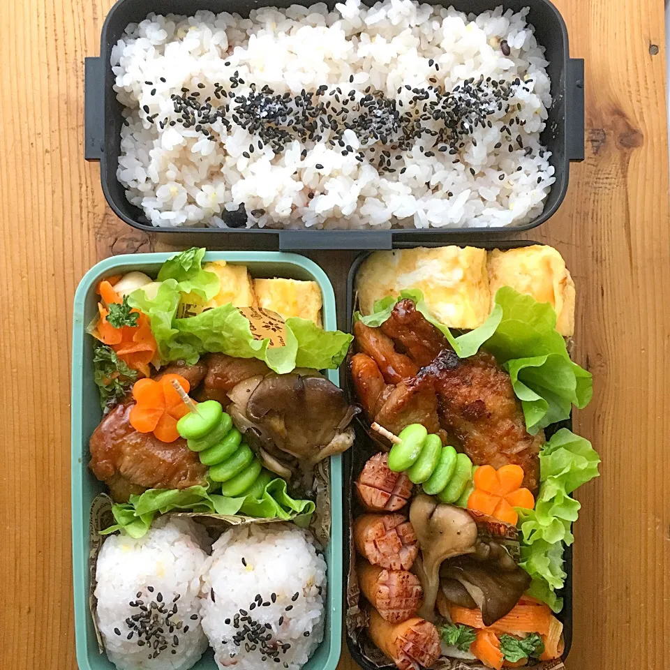 Snapdishの料理写真:10/26 トンテキ弁当|emiさん