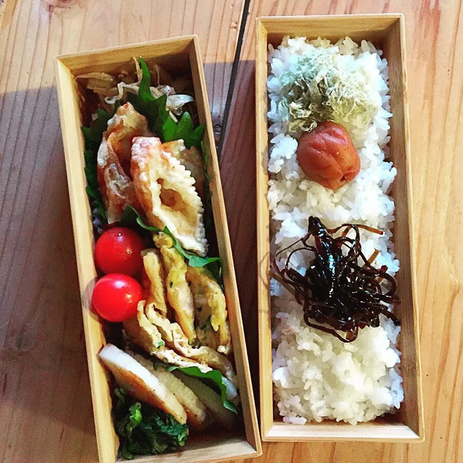 ポークピカタと竹輪天弁当❤︎|ayuayu45さん