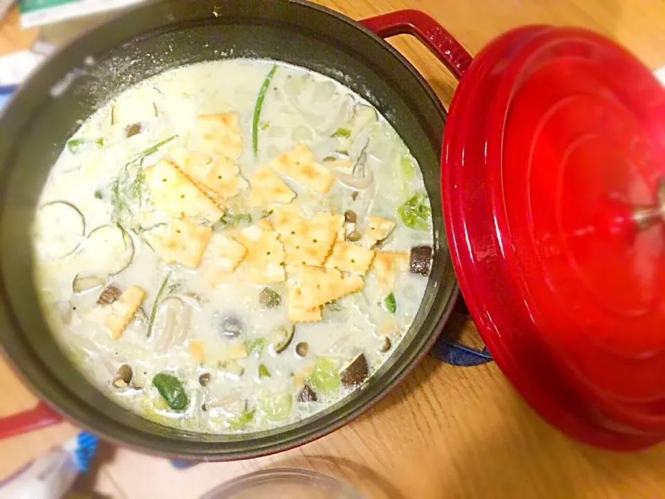 Boston style fish and cracker soup|Donkey Cocheさん