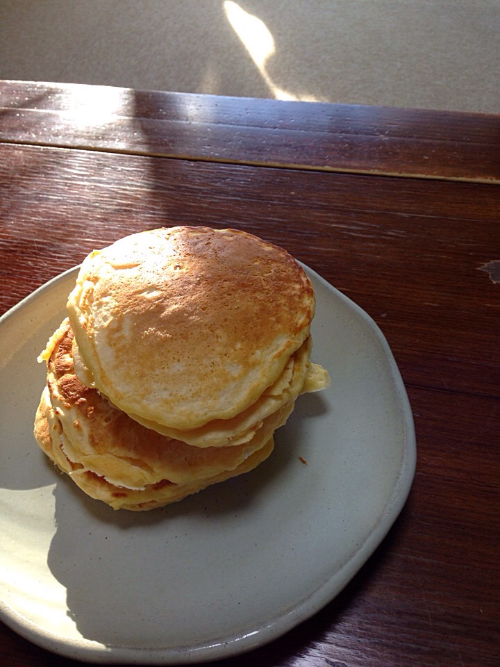 朝食パンケーキ☺︎