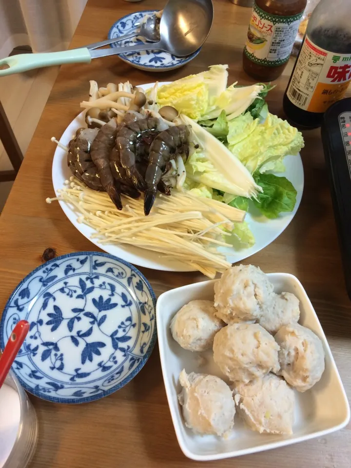 鍋(鶏肉の団子を作りました)|ハイさん