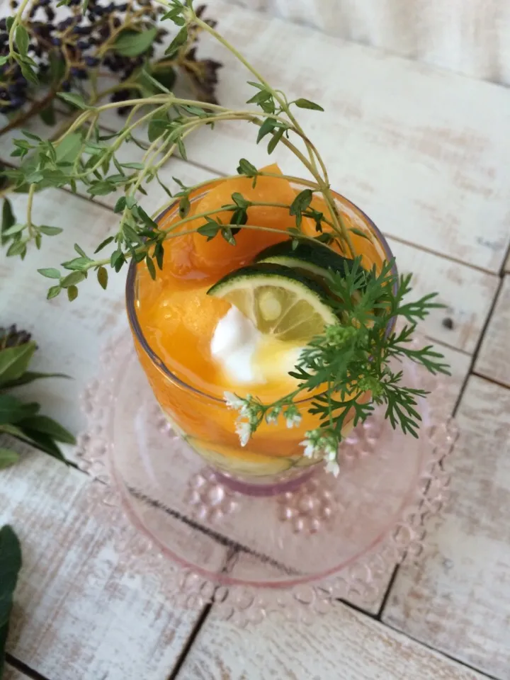 Homemade Chia pudding*
Mango & Citrus
with homegrown herb🌿|⋆͛*͛wandering.cat⋆͛*͛さん