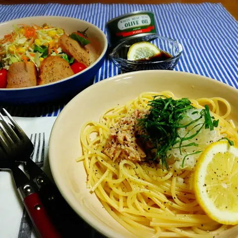 「味ぽん」を使ってみたSnapdishの料理・レシピ写真:レイちゃんの シーチキンと大根おろしの
パスタ❤