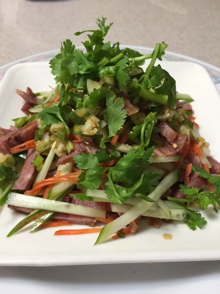 Handmade spice pork cucumber salad|Lisaさん