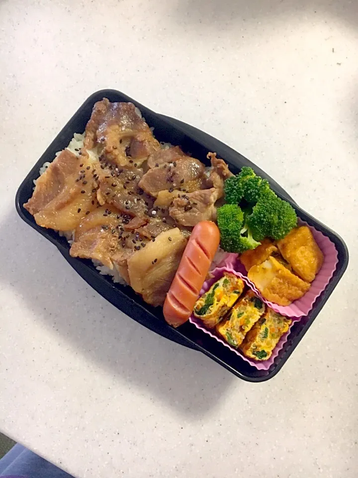 豚肉のっけ弁当|はちさん