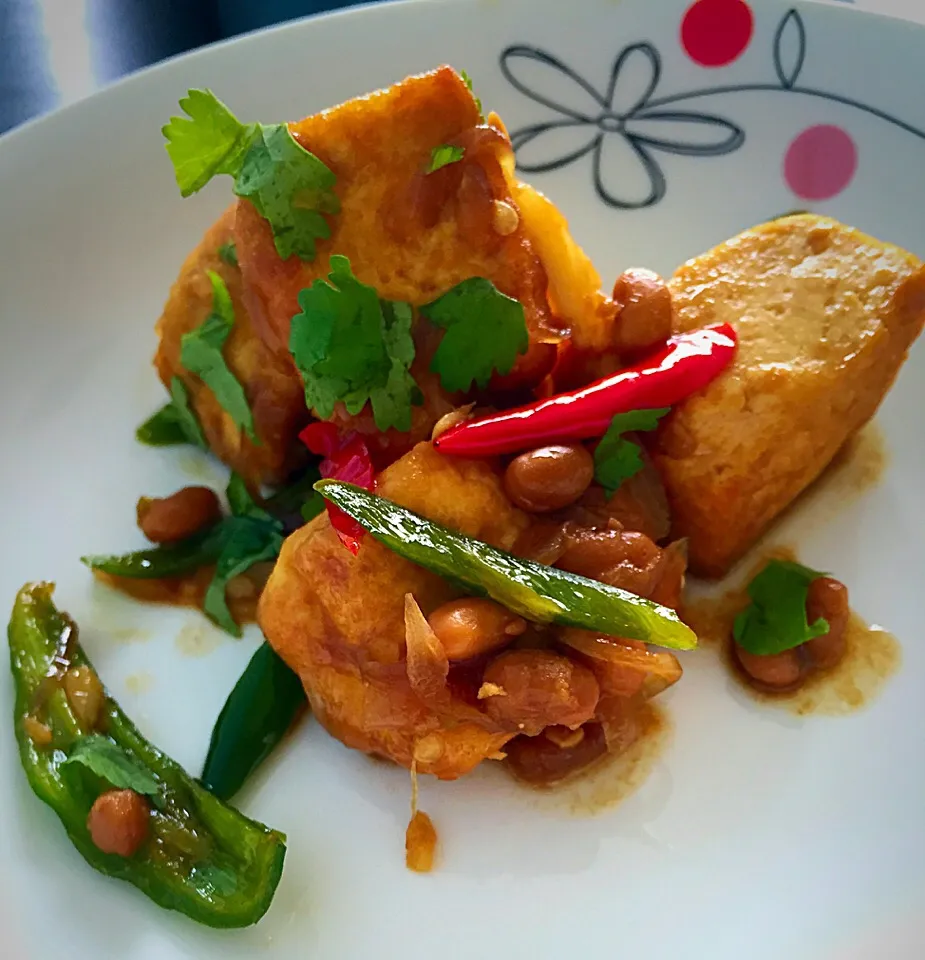 Tofu with salted preserved soy bean|Tari's Kitchenさん