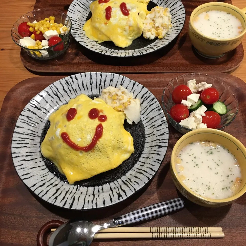 2016.10.25 晩御飯はオムライス|あっきーよさん