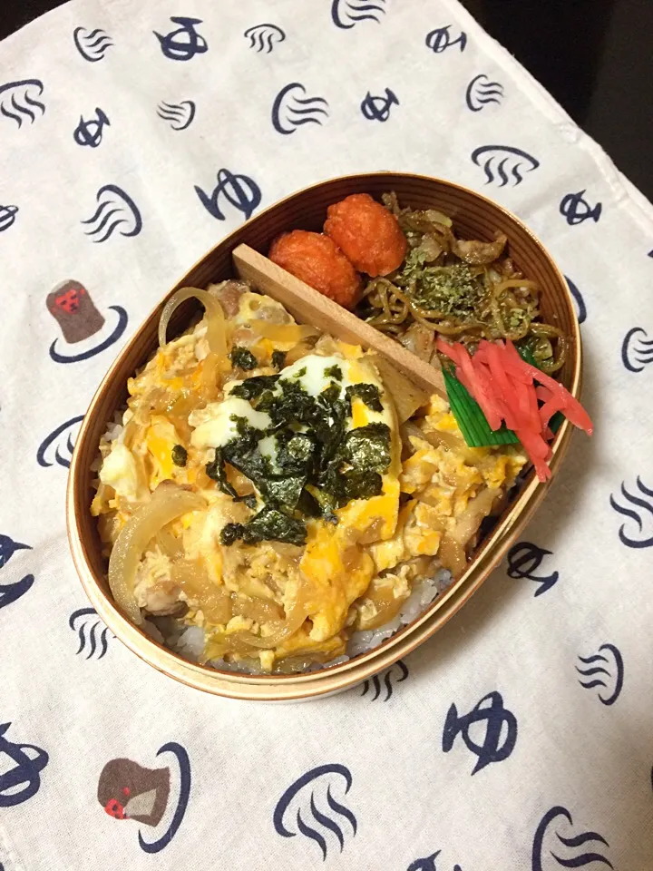 親子丼弁当〜|にゃおさん