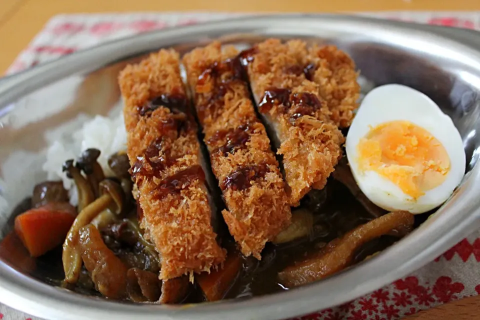 朝カツカレー|ちびめがさん