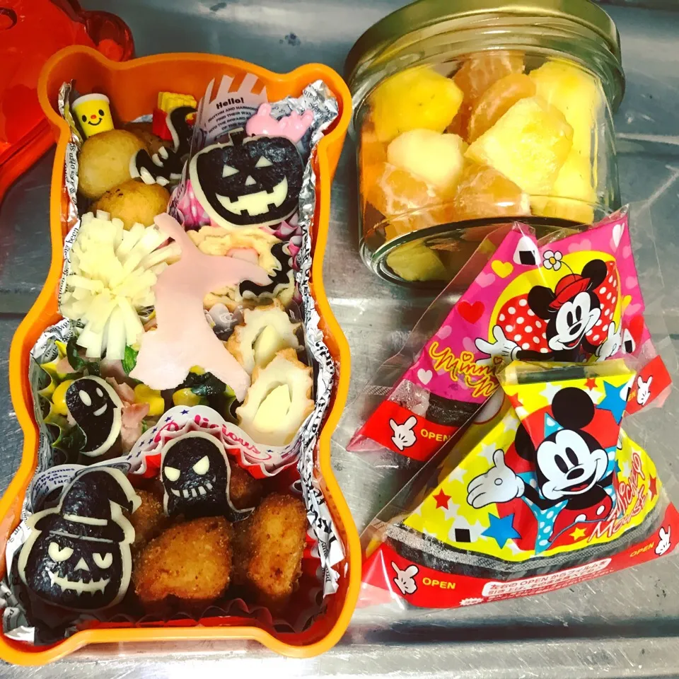 Snapdishの料理写真:簡単ハロウィン弁当|あろえ('∀`)さん