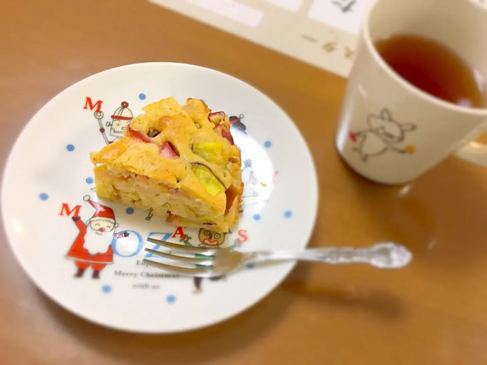 さつま芋と林檎のケーキ|かわちさん