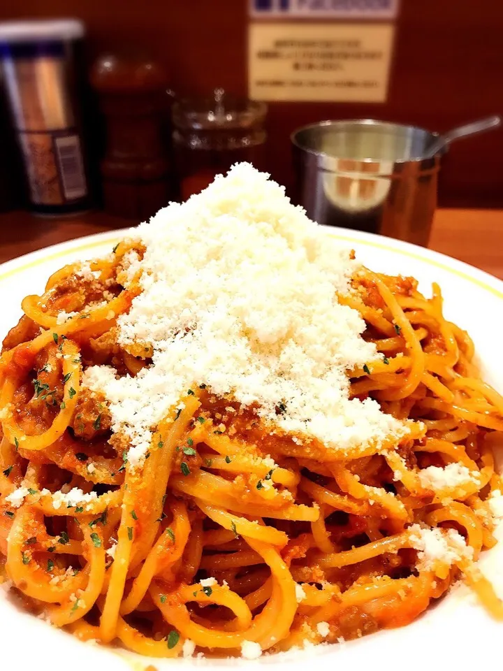 ボロネーゼ大盛り🍝@あるでん亭  西新橋店|おかっぴーさん