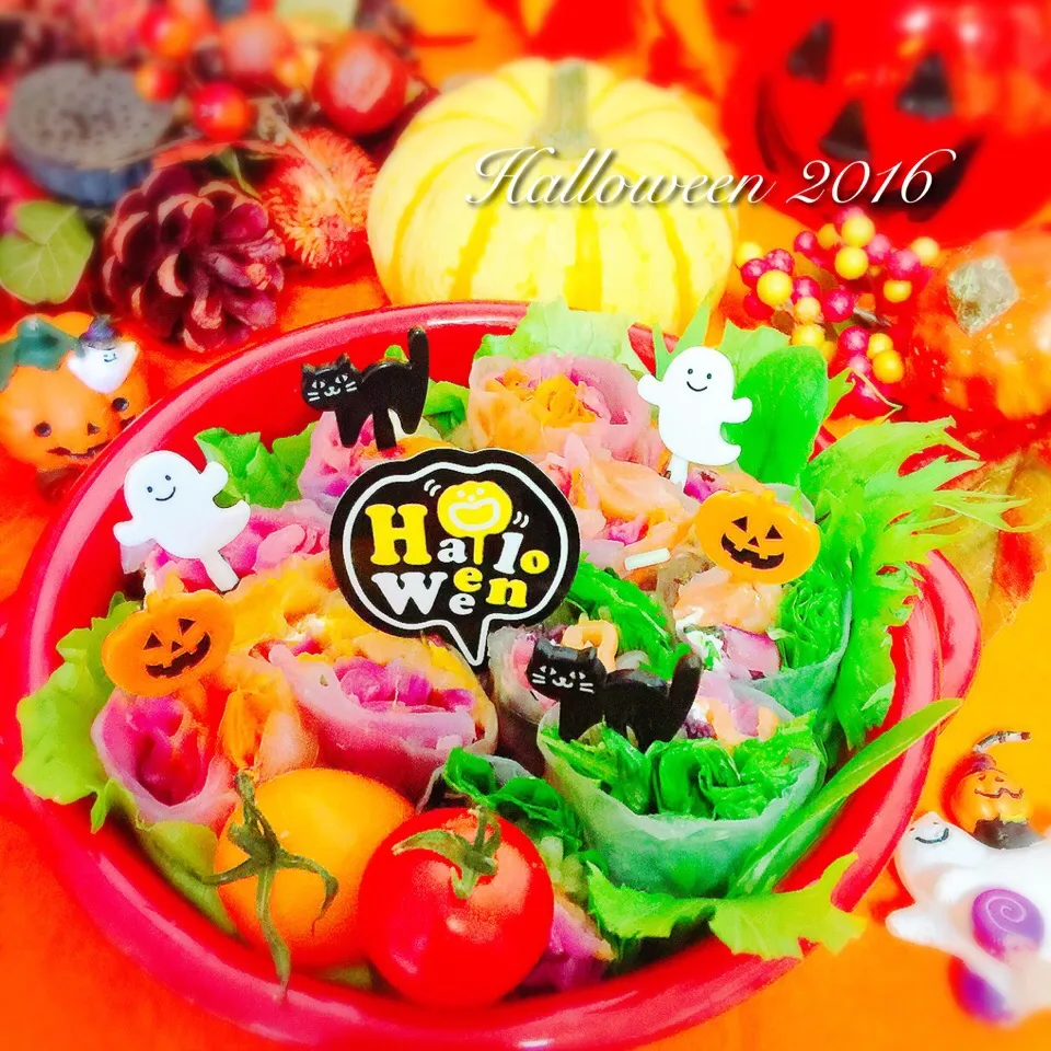 ハロウィン🎃生春巻き|event_cookingさん